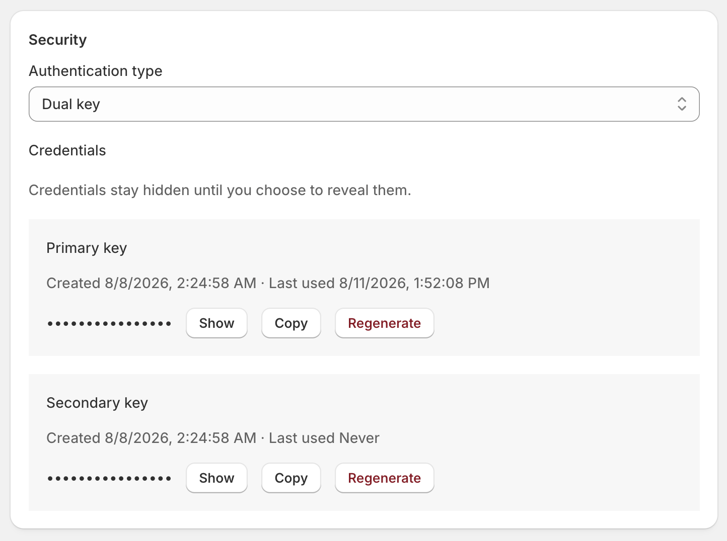 Hooklane webhook authentication settings